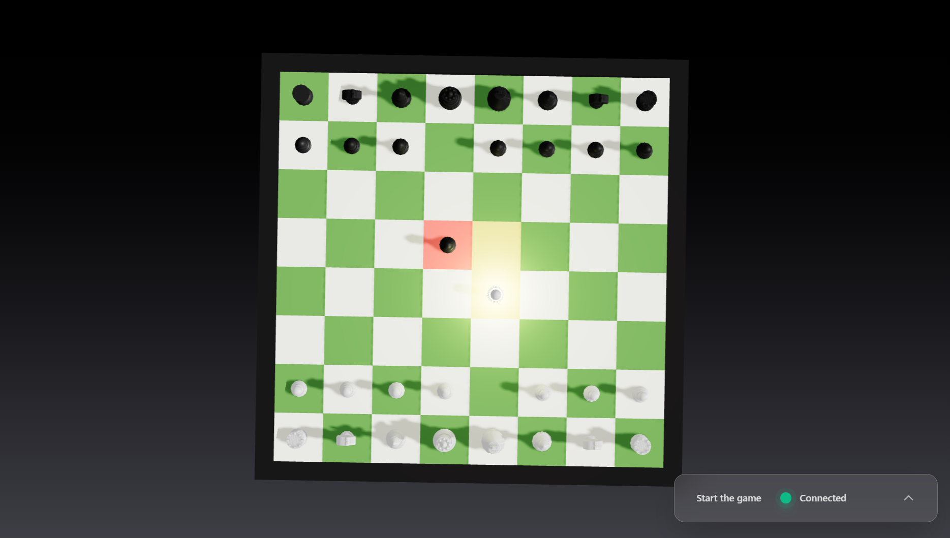 3D Chess interface, view 1
