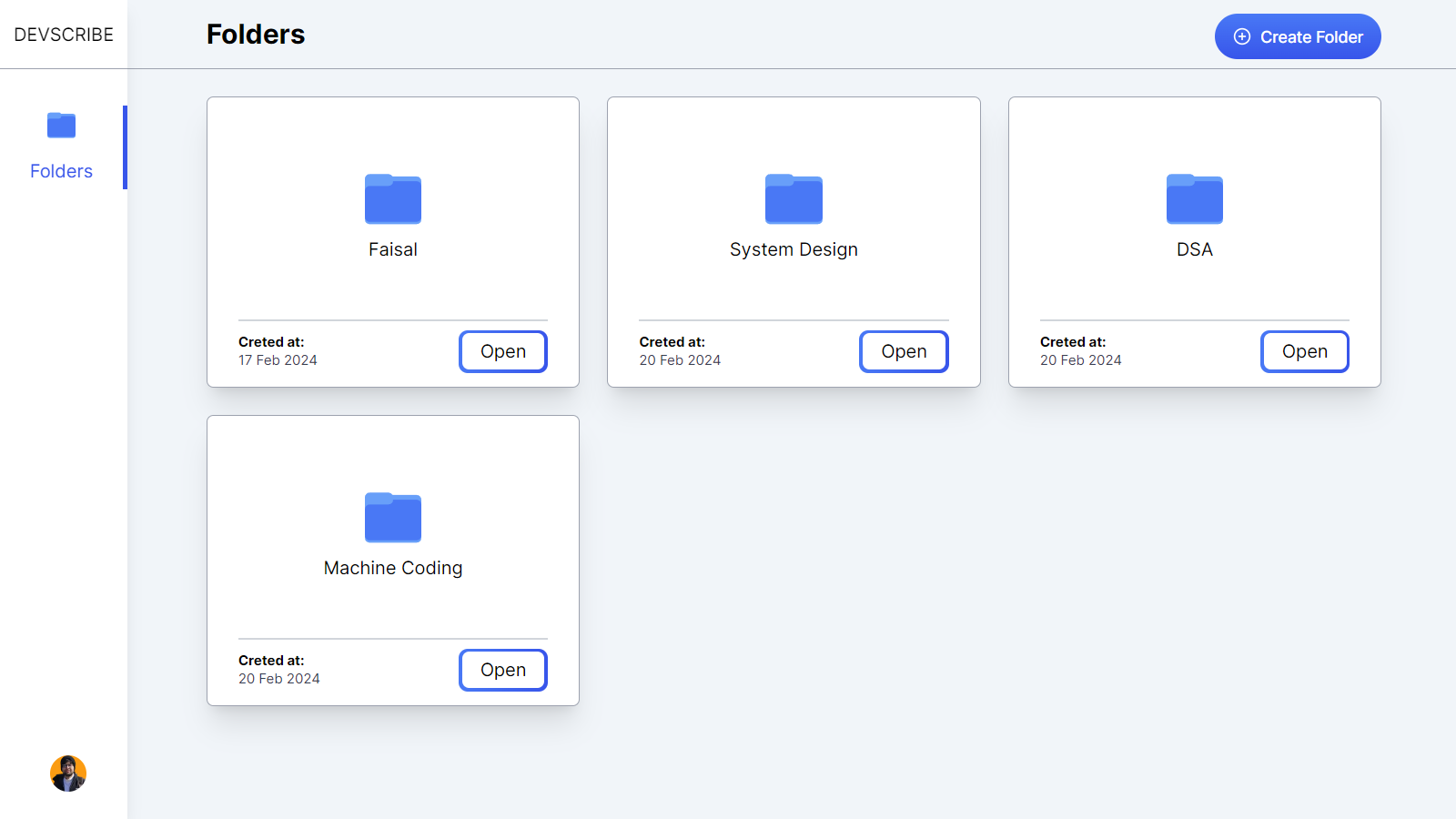 Devscribe-AI interface, view 2